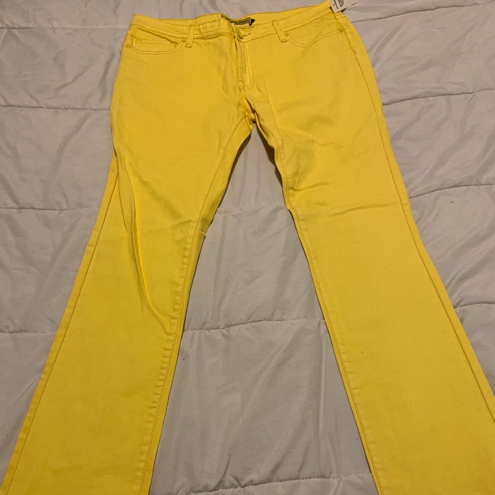 Joyce Leslie Yellow Skinny Jeans